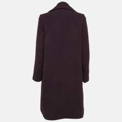 INGIE Paris Purple Wool Long Coat M