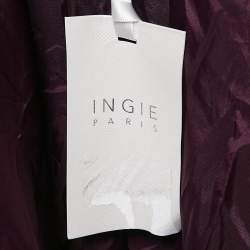 INGIE Paris Purple Wool Long Coat M