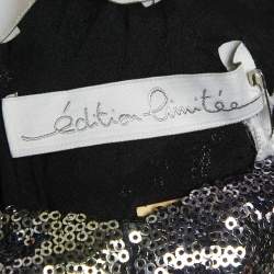 INGIE Paris Purple/Silver Sequin Sweetheart Neck Gown M
