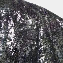 INGIE Paris Purple/Silver Sequin Sweetheart Neck Gown M