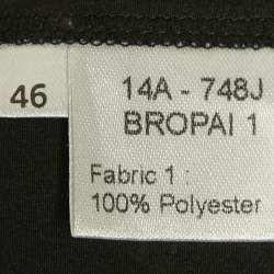 Ingie Paris Black Sequin Lace Maxi Bropai Skirt XL