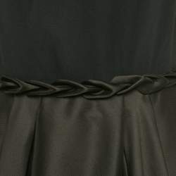 INGIE Paris Black Silk and Crepe Sleeveless Long Dress M