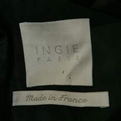 INGIE Paris Black Silk and Crepe Sleeveless Long Dress M