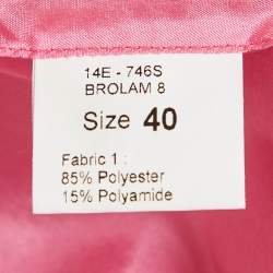 INGIE Paris Pink Lurex Jacquard Shorts S