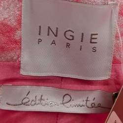 INGIE Paris Pink Lurex Jacquard Shorts S