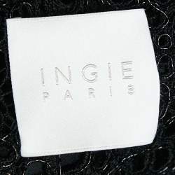 INGIE Paris Black Guipure Lace Blouse S