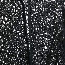 INGIE Paris Black Guipure Lace Blouse S