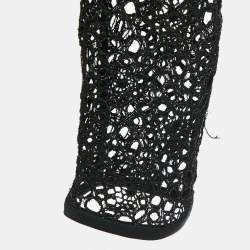 INGIE Paris Black Guipure Lace Blouse S