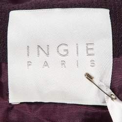 INGIE Paris Purple Wool Overcoat XL