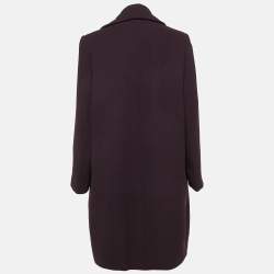 INGIE Paris Purple Wool Overcoat XL