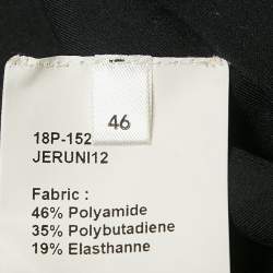 INGIE Paris Black Jersey Shoulder Tie-Up Detail Jeruni Mini Dress XL