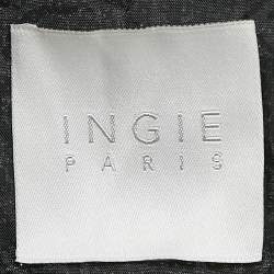 INGIE Paris Black Sequin Layered Tulle Mini Dress M
