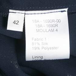 INGIE Paris Navy Blue Lurex Silk Mini Dress M