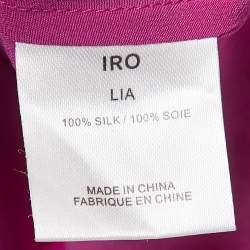IRO Fuchsia Pink Silk Sleeveless Lia Tunic M
