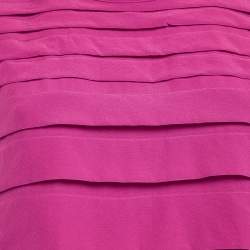 IRO Fuchsia Pink Silk Sleeveless Lia Tunic M