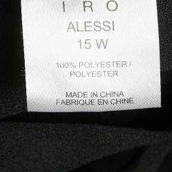IRO Black Crepe Lace-Up Detail Mini Alessi Dress S