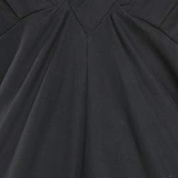 Pre Owned IRO Black Cotton Knit V-Neck Emylie Mini Dress M