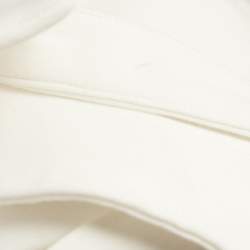 Pre Owned IRO White Cotton Folded Waist Trousers M