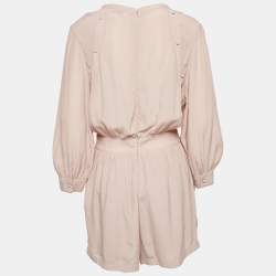 Pre Owned IRO Pink Crepe Nuance Jumpsuit M