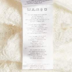 Pre Owned IRO White Tweed Open Front Moana Jacket XXS