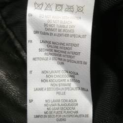 Pre Owned IRO Black Leather Pleated Shorts S