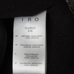 IRO Metallic Cluzco Lurex Ruched Mini Dress L