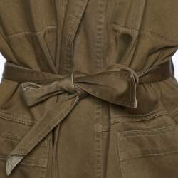 Isabel Marant Etoile Khaki Brown Cotton Satki Jacket S