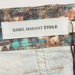 Isabel Marant Etoile Multicolor Velvet Buckled Pants M