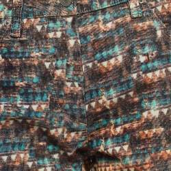 Isabel Marant Etoile Multicolor Velvet Buckled Pants M