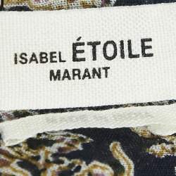 Isabel Marant Etoile Blue Floral Print Cotton Vega Blouse S