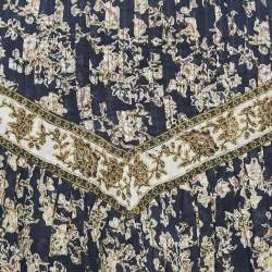 Isabel Marant Etoile Blue Floral Print Cotton Vega Mini Skirt M