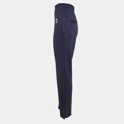 Pre Owned Isabel Marant Etoile Navy Blue Cotton Stretch Inayaki Trousers XS
