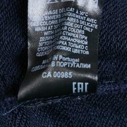 Pre Owned Isabel Marant Etoile Navy Blue Cotton Stretch Inayaki Trousers XS