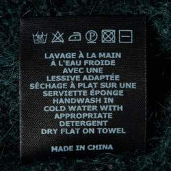 Pre Owned Isabel Marant Etoile Green Mohair Knit Crew Neck Sweater M