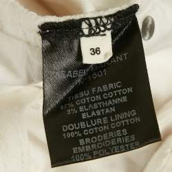Pre Owned Isabel Marant Étoile White Embroidered Denim Rumba Jeans S Waist 27"