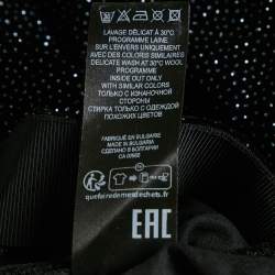 Pre Owned Isabel Marant Etoile Black Glittered Velvet Alyssa Midi Skirt M
