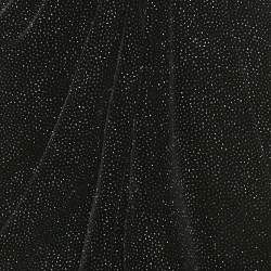 Pre Owned Isabel Marant Etoile Black Glittered Velvet Alyssa Midi Skirt M