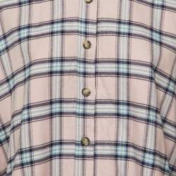 Pre Owned Isabel Marant Etoile Pink Checked Cotton Ilaria Shirt S