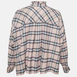 Pre Owned Isabel Marant Etoile Pink Checked Cotton Ilaria Shirt S