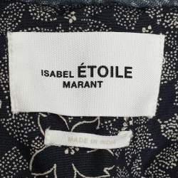 Isabel Marant Etoile Grey/Black Cotton Button Front Jacket M