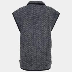 Isabel Marant Etoile Grey/Black Cotton Button Front Jacket M