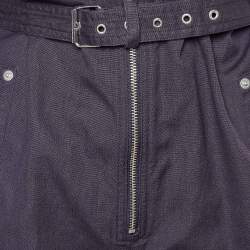 Pre Owned Isabel Marant Etoile Dark Blue Cotton Linen Parana Shorts S