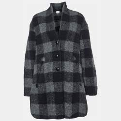 Isabel Marant Etoile Grey Wool Flannel Coat S