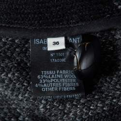 Isabel Marant Etoile Grey Wool Flannel Coat S