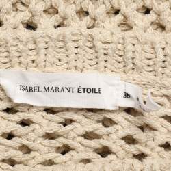 Isabel Marant Etoile Cream Cotton & Linen Knit Sweater  S
