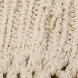 Isabel Marant Etoile Cream Cotton & Linen Knit Sweater  S