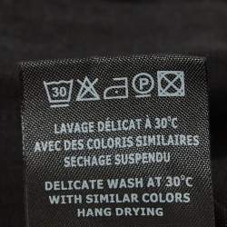 Pre Owned Isabel Marant Etoile Black Linen Ruffled Faux Wrap Dress M