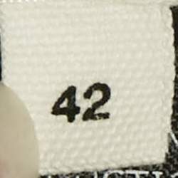 Pre Owned Isabel Marant Etoile White Stripe Cotton Lace Trim Ruffled Mini Dress L