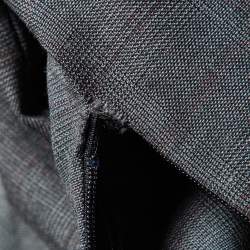 Pre Owned Isabel Marant Etoile Grey Plaid Wool Draped Short Dress M