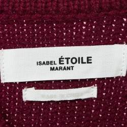 Pre Owned Isabel Marant Etoile Avril Fair-Isle Knit Oversized Sweater S